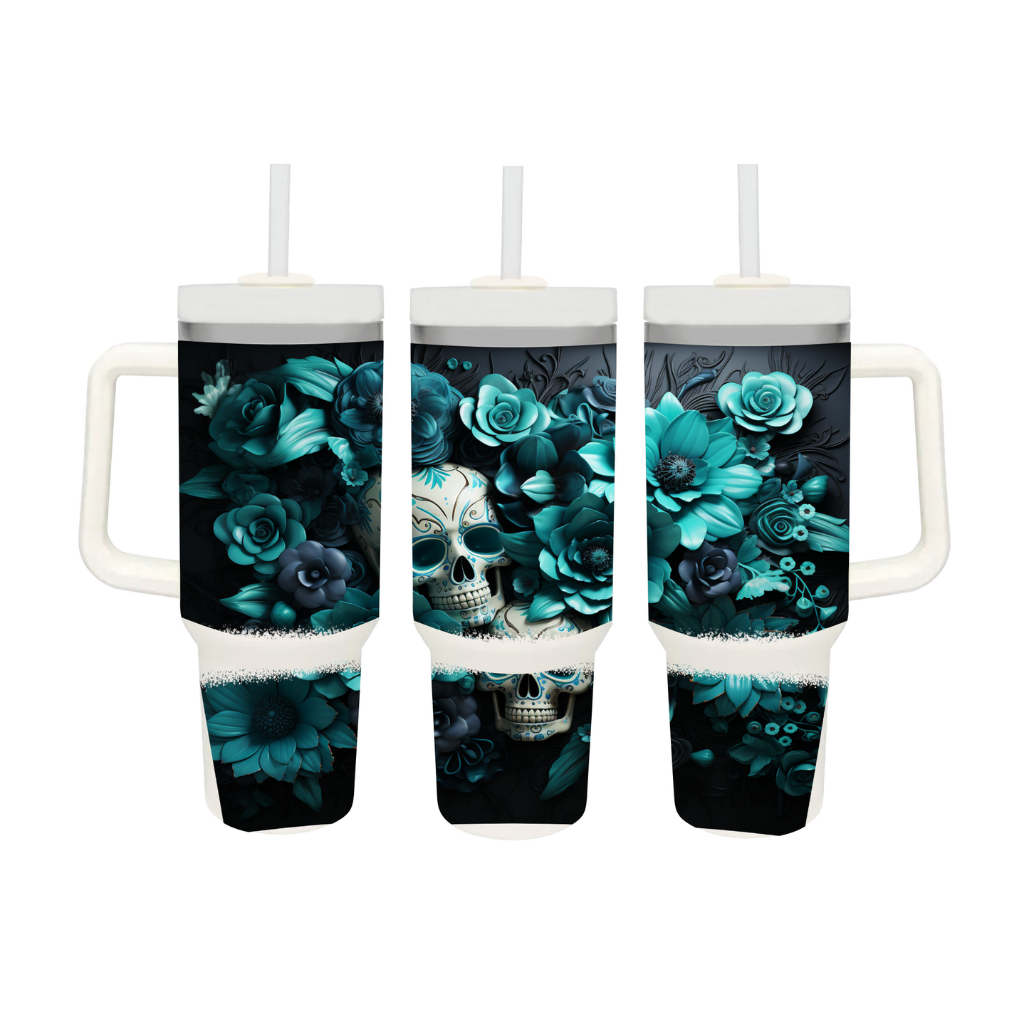 Black Skull Turquoise