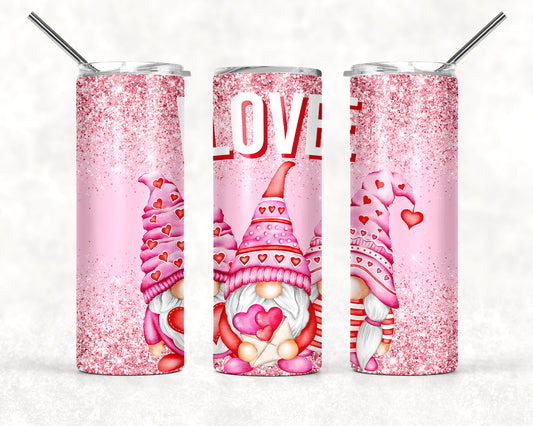 Pink LOVE Gnome Glitter