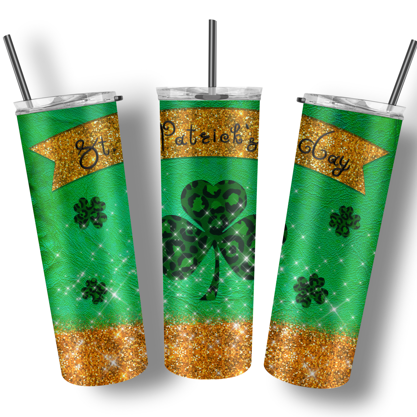 St. Patricks Day Leopard Clover