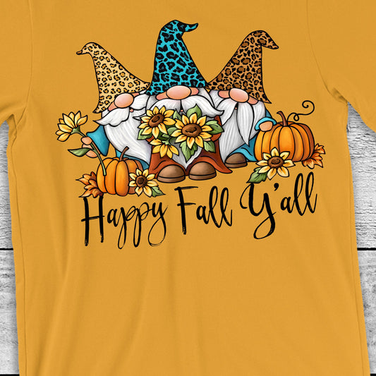 Happy Fall Yall-Leopard Gnomes